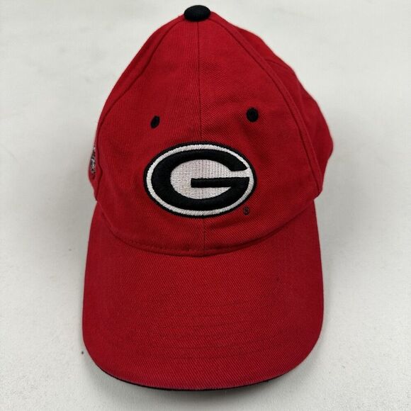 HMI Headwear University of Georgia Bulldogs Red Baseball Hat Cap OS Hook & Loop - Picture 3 of 11